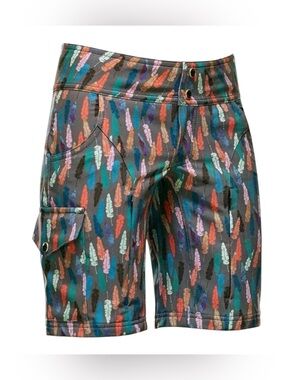 Shredly MTB Shorts Mountain Bike Hike Outdoor Cargo Pocket Feathers Women's 4